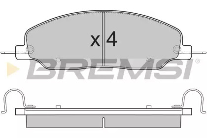 Комплект тормозных колодок (BREMSI: BP3312)