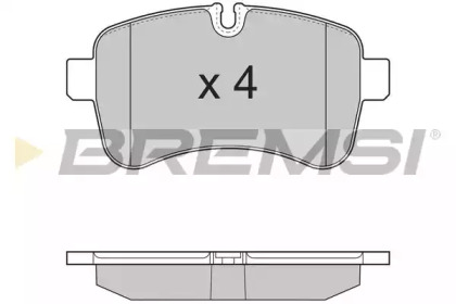 Комплект тормозных колодок (BREMSI: BP3315)