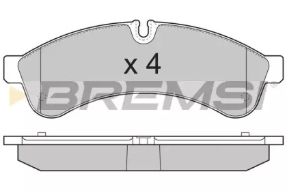 Комплект тормозных колодок (BREMSI: BP3365)