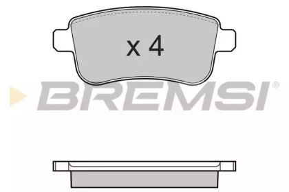 Комплект тормозных колодок (BREMSI: BP3384)