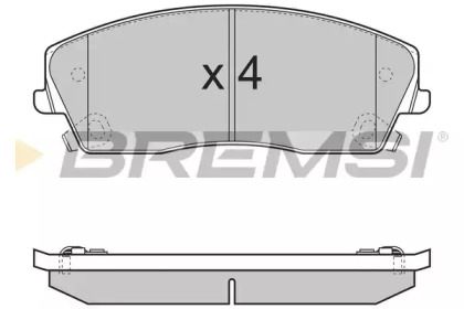 Комплект тормозных колодок (BREMSI: BP3389)