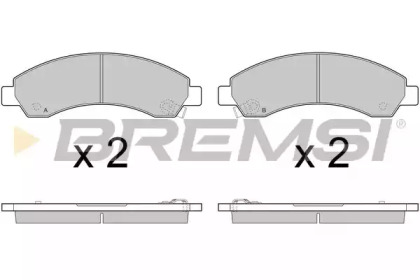 Комплект тормозных колодок (BREMSI: BP3411)