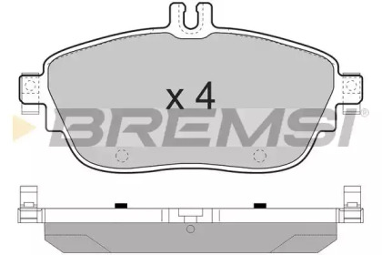 Комплект тормозных колодок (BREMSI: BP3496)