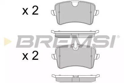 Комплект тормозных колодок (BREMSI: BP3502)