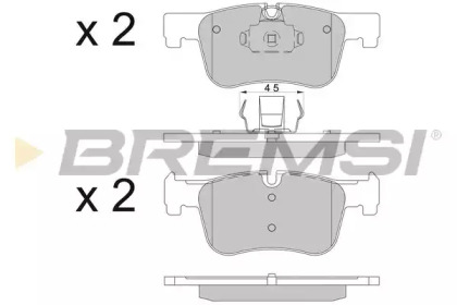 Комплект тормозных колодок (BREMSI: BP3503)