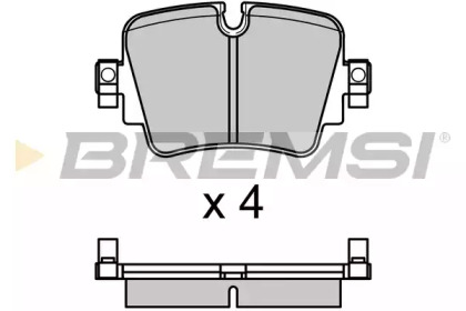 Комплект тормозных колодок (BREMSI: BP3700)