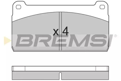 Комплект тормозных колодок (BREMSI: BP7237)