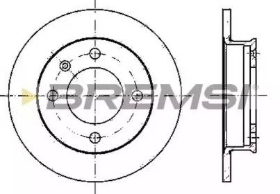 Тормозной диск (BREMSI: DBA079S)