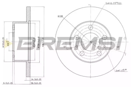 Тормозной диск (BREMSI: DBA136S)