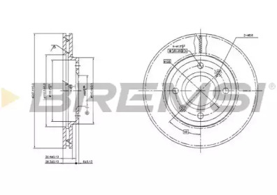 Тормозной диск (BREMSI: DBA214V)