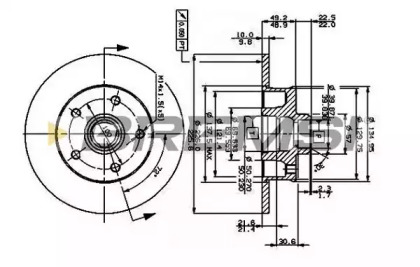 Тормозной диск (BREMSI: DBA266S)