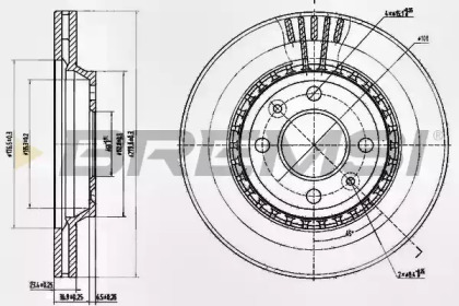 Тормозной диск (BREMSI: DBA354V)