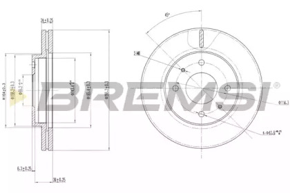 Тормозной диск (BREMSI: DBA391V)