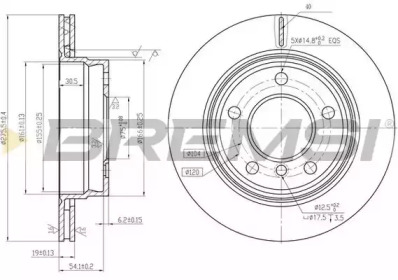 Тормозной диск (BREMSI: DBA831V)