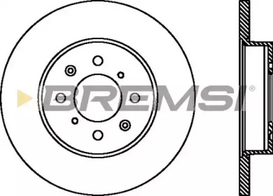 Тормозной диск (BREMSI: DBA872S)