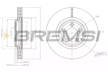 Тормозной диск (BREMSI: DBB702V)