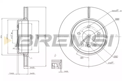 Тормозной диск (BREMSI: DBC154V)