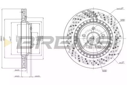 Тормозной диск (BREMSI: DBC177V)