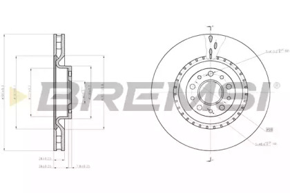 Тормозной диск (BREMSI: DBC289V)