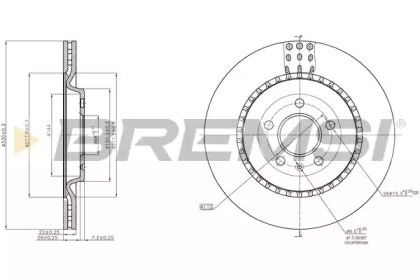 Тормозной диск (BREMSI: DBC383V)
