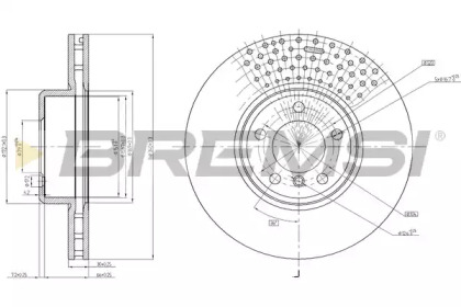 Тормозной диск (BREMSI: DBC403V)