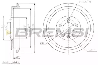 Тормозный барабан (BREMSI: DR5500)