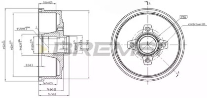 Тормозный барабан (BREMSI: DR5601)