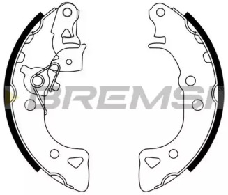 Комлект тормозных накладок (BREMSI: GF0103-1)