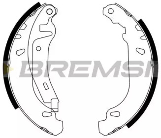 Комлект тормозных накладок (BREMSI: GF0105-2)