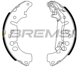 Комлект тормозных накладок (BREMSI: GF0146)