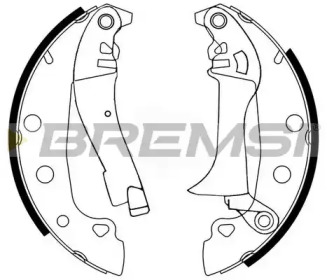 Комлект тормозных накладок (BREMSI: GF0150)
