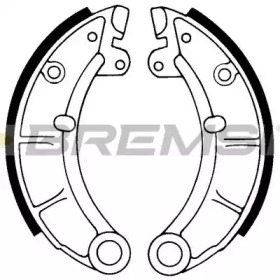 Комлект тормозных накладок (BREMSI: GF0153)