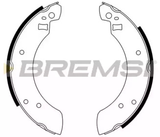 Комлект тормозных накладок (BREMSI: GF0201)