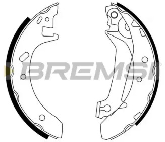 Комлект тормозных накладок (BREMSI: GF0229)