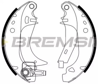 Комлект тормозных накладок (BREMSI: GF0382-3)