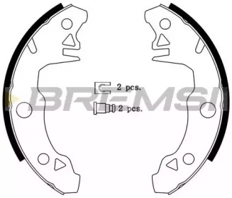 Комлект тормозных накладок (BREMSI: GF0413)