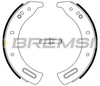 Комлект тормозных накладок (BREMSI: GF0432)