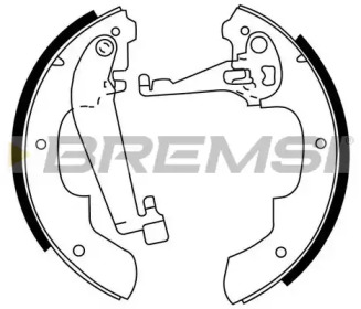 Комлект тормозных накладок (BREMSI: GF0445)