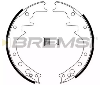 Комлект тормозных накладок (BREMSI: GF0554)