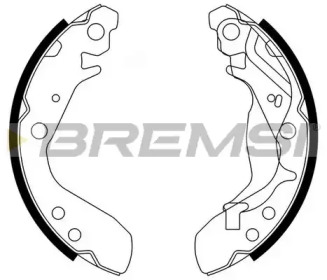 Комлект тормозных накладок (BREMSI: GF0712)