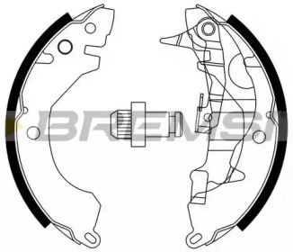 Комлект тормозных накладок (BREMSI: GF0730-1)