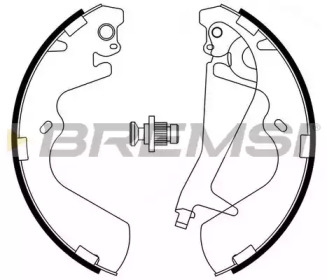 Комлект тормозных накладок (BREMSI: GF0743)