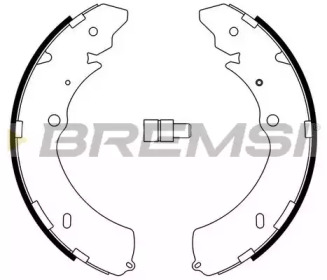 Комлект тормозных накладок (BREMSI: GF0755)