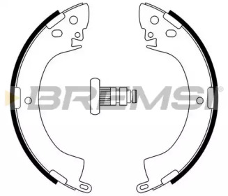 Комлект тормозных накладок (BREMSI: GF0813)