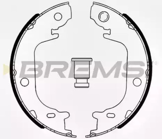 Комлект тормозных накладок (BREMSI: GF0992)