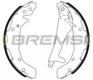 Комлект тормозных накладок (BREMSI: GF4800)