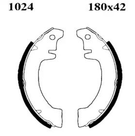 Комлект тормозных накладок (BSF: 01024)