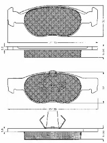 Комплект тормозных колодок (BSF: 10531)