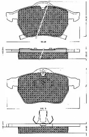 Комплект тормозных колодок (BSF: 10538)