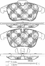 Комплект тормозных колодок (BSF: 10983)